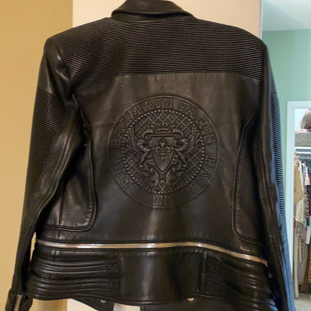Balmain leather jacket